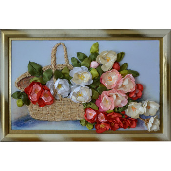 Apple flowers in a basket....